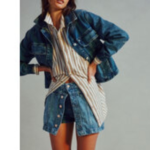 We the free jade denim jacket size medium - Picture 3 of 13